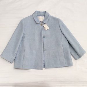 Maje blazer jacket/coat in sky blue
